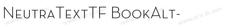 NeutraTextTF BookAlt字体转换